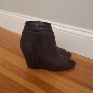 Suede booties